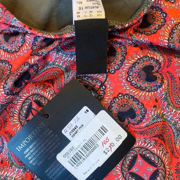 Jets Australia by Jessika Allen Gidget 1Piece NWT Size 16 - Picture 7 of 7